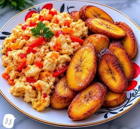 Fried Plantain and Eggs